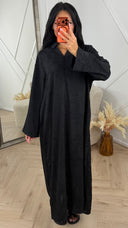 Maxi Jurk met Jacquard Structuur en Kraag MT5713