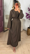 Maxi Jurk met Knoopdetails