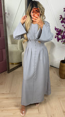 Maxi Jurk met Knoopdetails