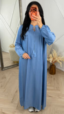 Maxi Jurk met Kwastjes en Striksluiting – MT016
