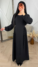 Maxi Jurk met Lace-Up Detail aan de Zijkant