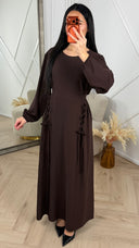 Maxi Jurk met Lace-Up Detail aan de Zijkant