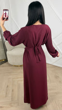 Maxi Jurk met Lace-Up Detail aan de Zijkant