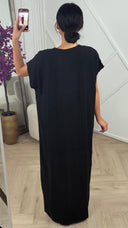Maxi Kaftan Jurk met Luxe Borduursel en Viscose 1896