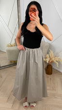 Maxi Rok met Elastische Taille