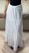 Maxi Rok met Laagjes en Elastische Taille
