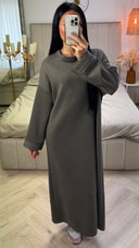 Maxi Sweater Dress met Lange Mouwen