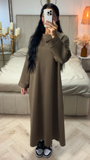 Maxi Sweater Dress met Lange Mouwen