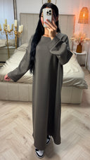 Maxi Sweater Dress met Lange Mouwen
