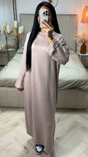 Maxi Sweater Dress met Rechte Pasvorm