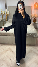 Maxi Sweater Dress met Rechte Pasvorm