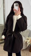 Midi Double-Breasted Trenchcoat met Tailleceintuur