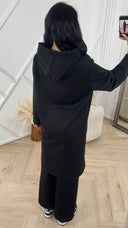 Minimal Hoodie Two-Piece Set met Wijde Broek