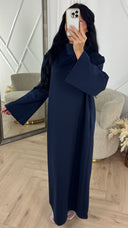 Minimal Maxi Jurk met Wijde Mouwen