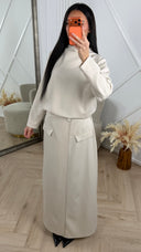 Minimal Two-Piece Set met Maxi Rok