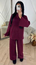 Minimal Two-Piece Set met Wijde Mouwen