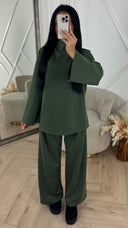 Minimal Two-Piece Set met Wijde Mouwen