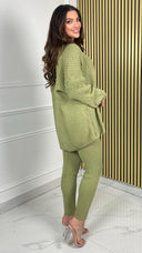 PRE ORDER Musthave Comfy 6-Button Gebreide Set WORDT 06-11 VERZONDEN