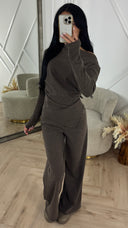 Off Shoulder Winter Two-Piece Set