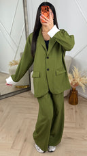 Oversized 2-Piece Set met Blazer en Wijde Broek