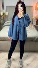 Oversized 2 Ties Cardigan