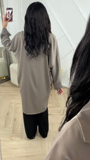 Oversized Blouse Tuniek met Knoopsluiting