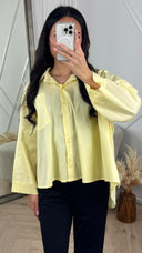 Oversized Blouse met Kraag en Borstzak