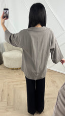 Oversized Blouse met Wijde Mouwen