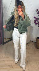 Oversized Bomberjack met Sportieve Strepen