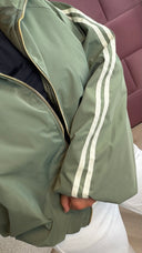 Oversized Bomberjack met Sportieve Strepen