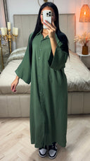 PRE ORDER Oversized Button-Down Maxi Dress Viscose WORDT 23-6 VERZONDEN