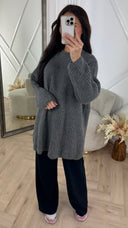 Oversized Chunky Knit Trui met Relaxed Fit