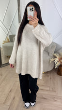 Oversized Chunky Knit Trui met Relaxed Fit