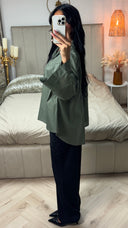 Oversized Crop Blouse