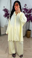 Oversized Dames Set met Blouse en Wijde Broek