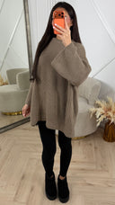 Oversized Gebreide Knit Trui