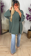 PRE ORDER Oversized Gestreept T-Shirt WORDT 21-09 VERZONDEN