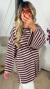 Oversized Gestreept T-Shirt