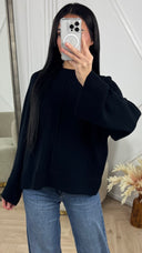 Oversized Knit Top met Wijde Mouwen