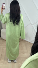 Oversized Maxi Jurk met Borstzak