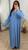 Oversized Maxi Jurk met V-Hals 015