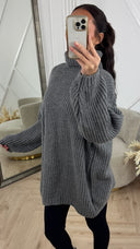 Oversized Rib Knit Coltrui Tuniek