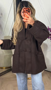Oversized Trenchcoat met Knoopdetails