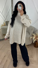 Oversized Wool Touch Knit Sweater