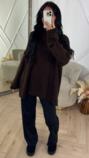 Oversized Wool Touch Knit Sweater