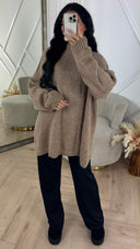 Oversized Wool Touch Knit Sweater