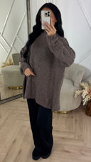 Oversized Wool Touch Knit Sweater