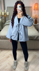 Oversized 2 Ties Cardigan