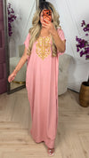 Oversized kaftan met borduursel 1892