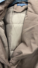 Padded Belted Jacket met Opstaande Kraag